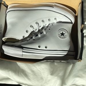 White platform converse